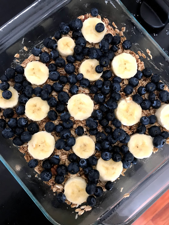 Banana Blueberry Oatmeal Bake — Campbell Comfort