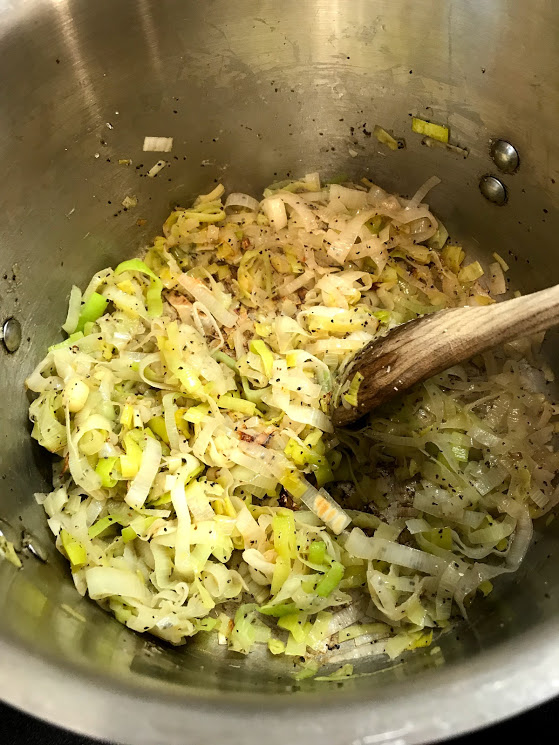 You want them to have some of the bits browned, it adds some flavor.