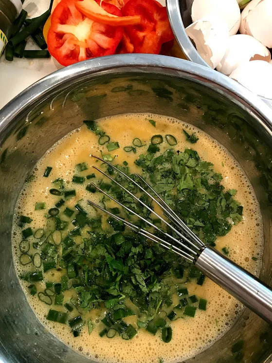The cilantro and green onions add such flavor and freshness, not the mention the color...