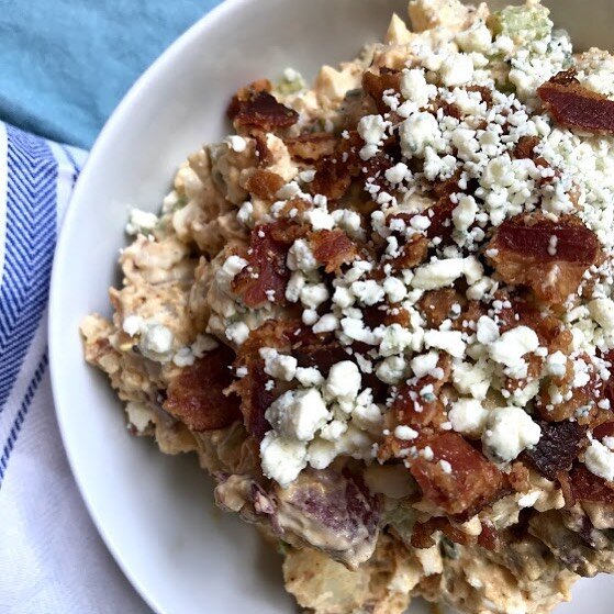 Still on the search for good recipes for the 4th? This Red, White, and Blue Potato Salad is perfect and patriotic! You can easily make it low carb/keto too by swapping the taters for cauliflower. Plus, kids actually love it, I once had a toddler ask 