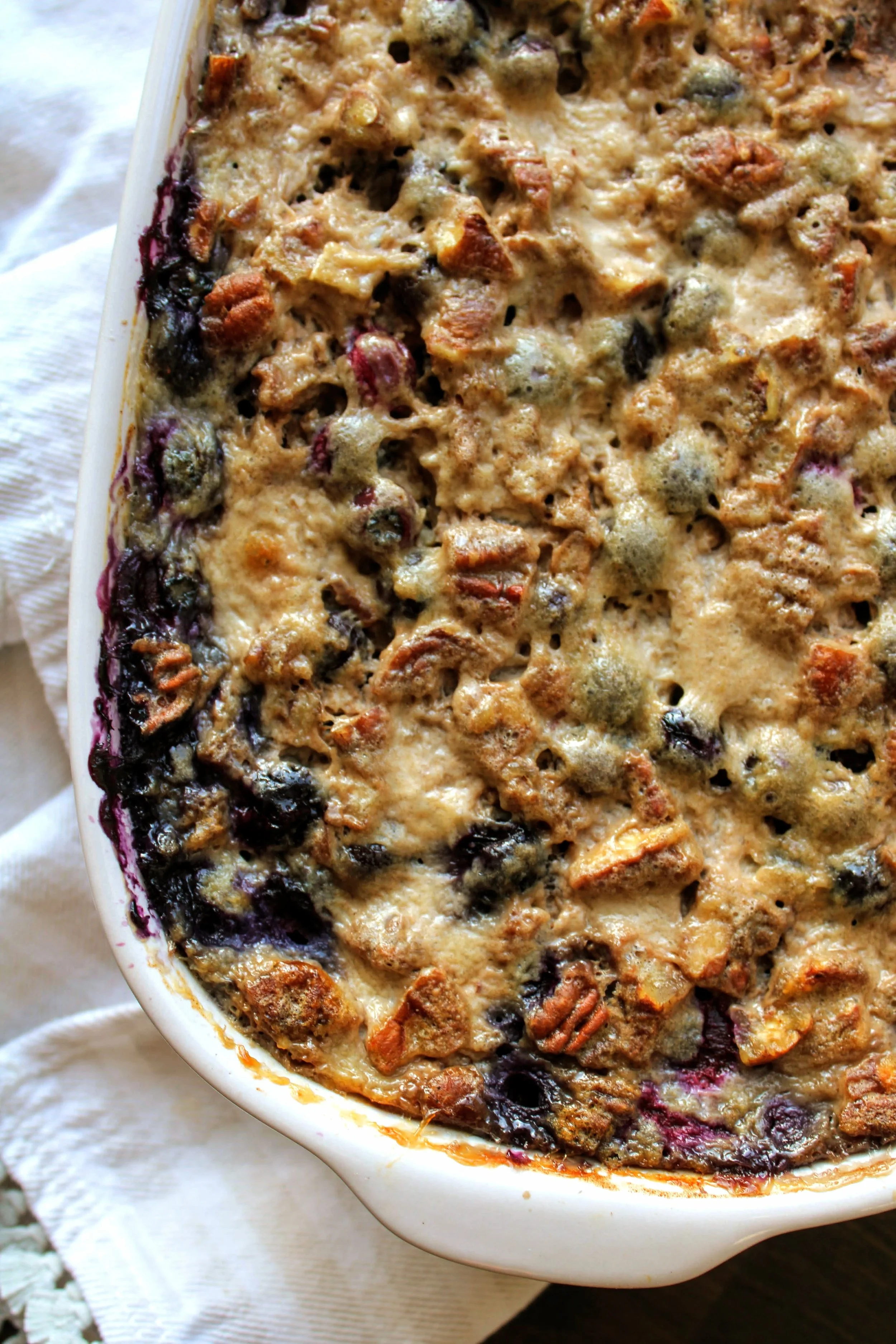 Banana Blueberry Oatmeal Bake