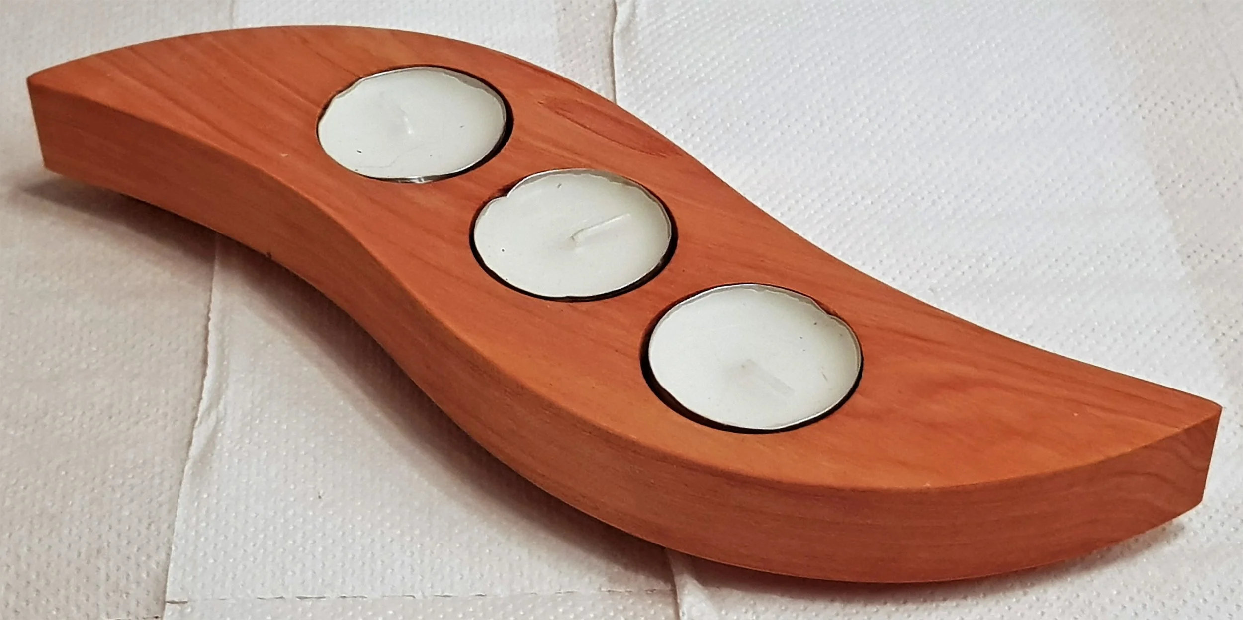 Cedar Tealight Candle Holder