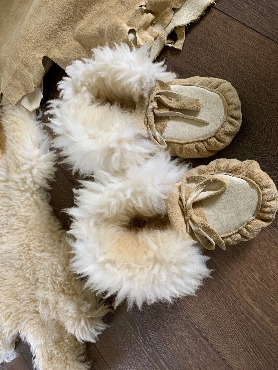 Moose-hide Sheepskin-filled Moccasin Workshop