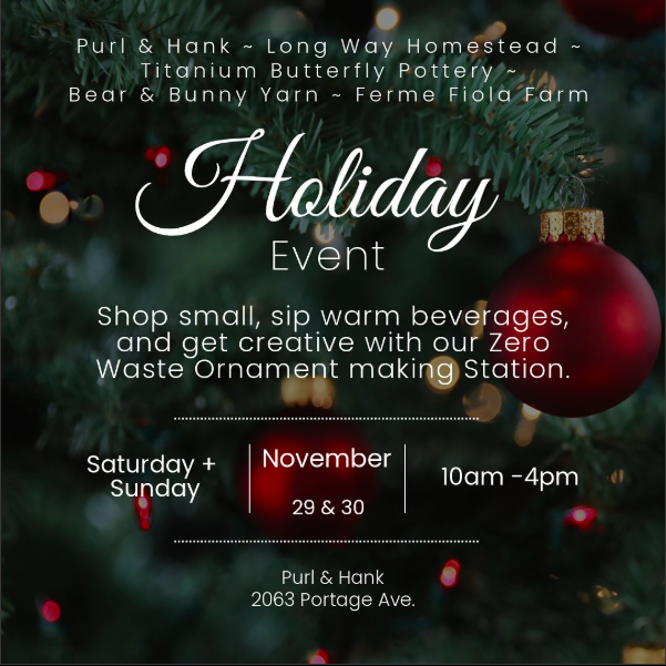 Holidays with Purl and Hank