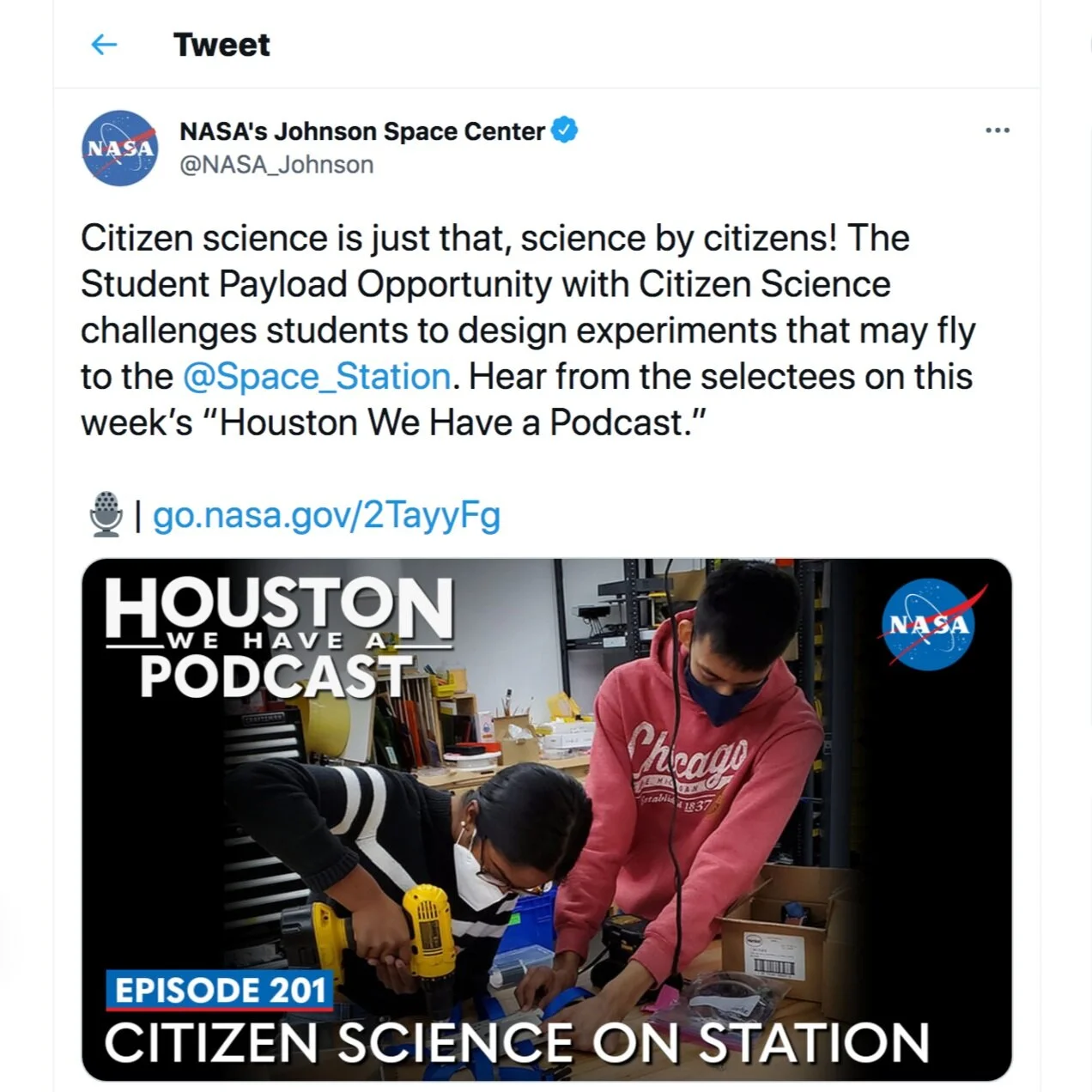 Citizen Science on Station