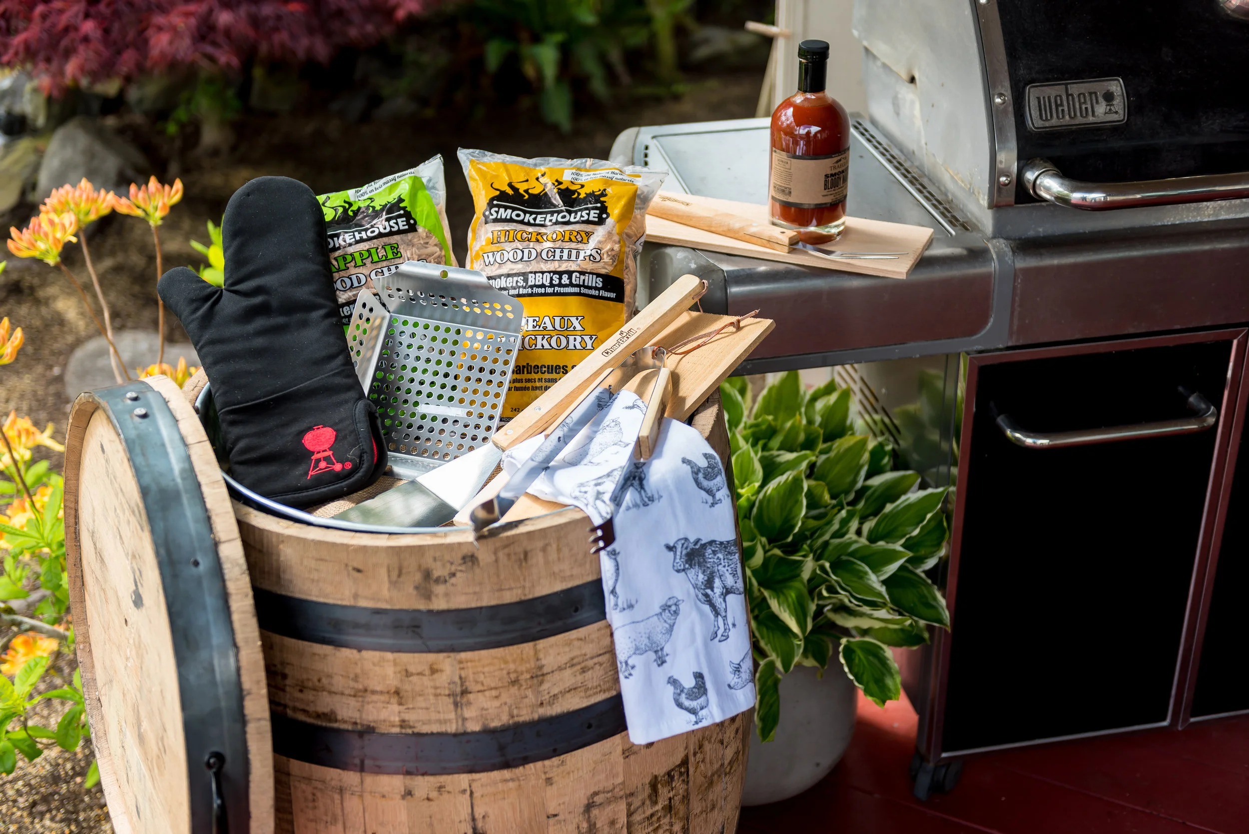 Real Wood - Lawn and Garden - Oak Barrels - Multi-Use Whiskey -B220 - Application (Grill 4).jpg