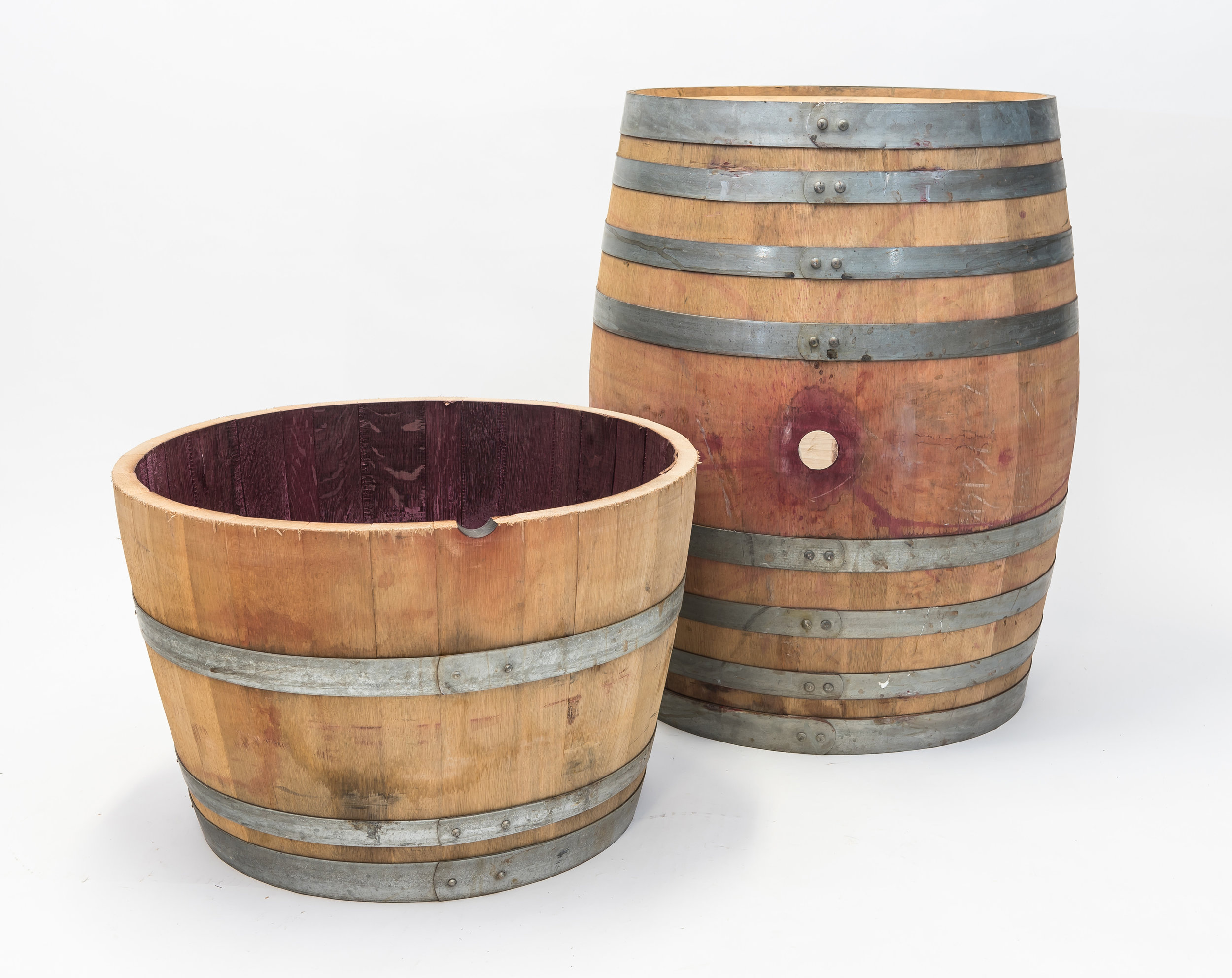  whole and half wine barrel dimensions: 27”x36” 