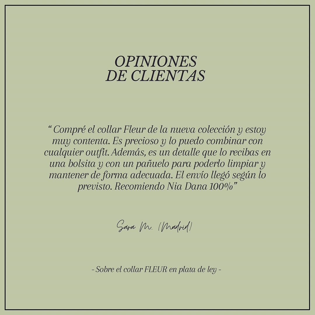 Siempre lo digo: Para mi lo m&aacute;s importante es que las personas que me compran est&eacute;n 100% satisfechas&hellip;por encima de cualquier otra cosa.
Porque yo tambi&eacute;n soy consumidora y el sentir que la compra que has hecho y el dinero 