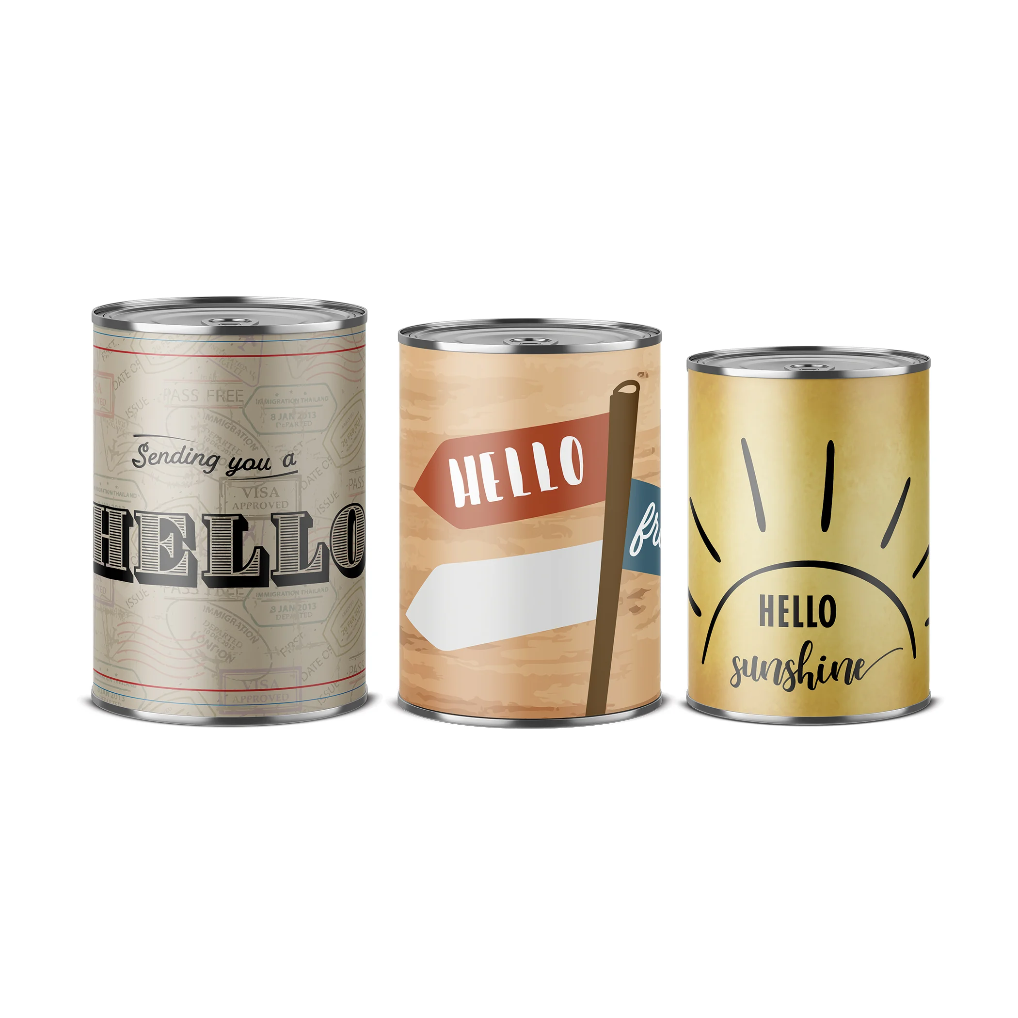 "Post Cans" Can-O-Grams - Send Someone A Hello + More