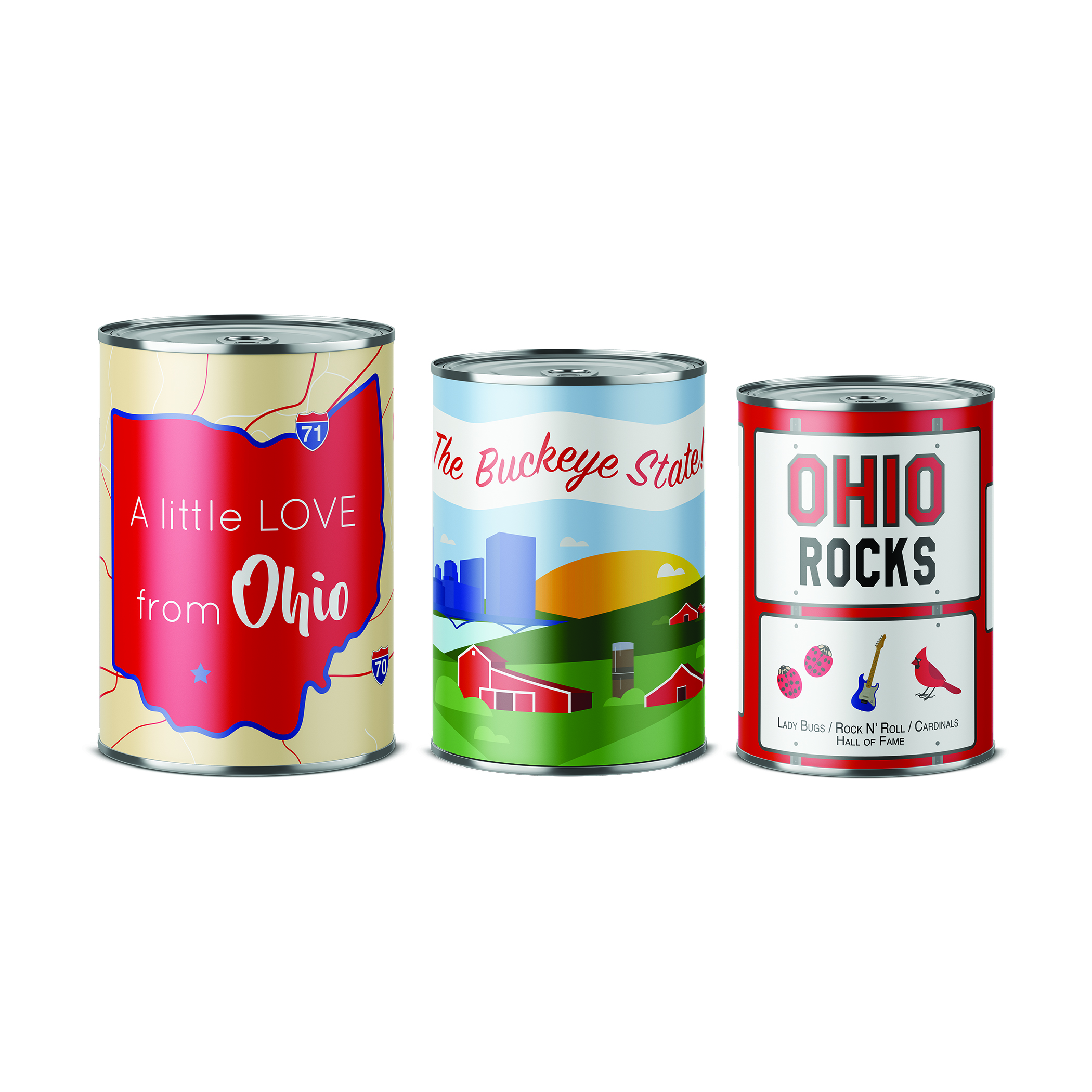 "Hello From Ohio" Can-O-Grams - The Buckeye State