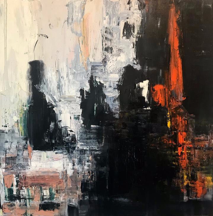  Untitled  2019  100cm x 100cm  Oil on canvas 