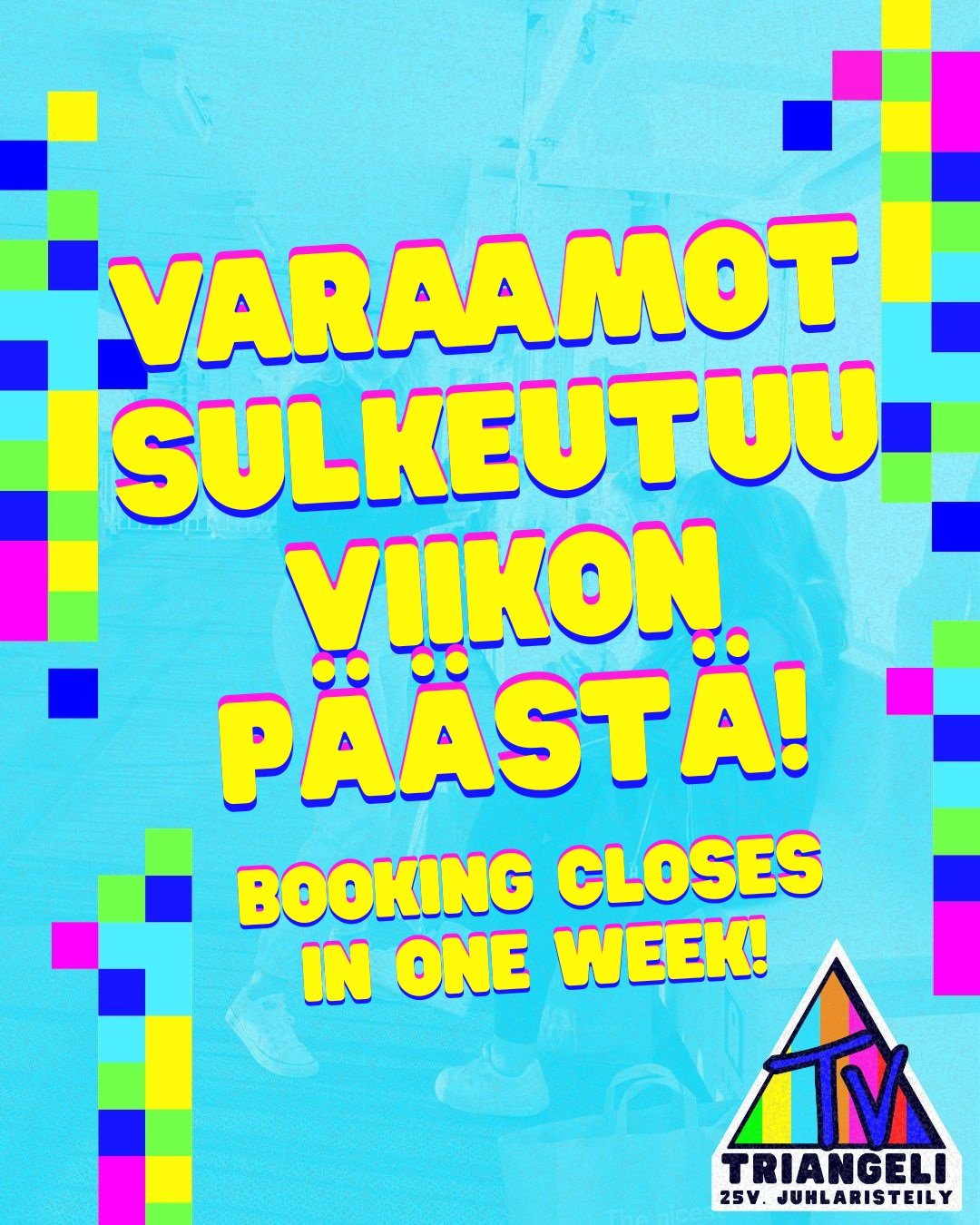 🇫🇮🇬🇧 NETTIVARAAMOT SULKEUTUU 21.10.! Viel&auml; viikko aikaa varata matka vuoden legendaarisimmalle reissulle!

The RESERVATIONS CLOSES on Oct 21! Just one week left to book a spot on the most legendary trip of the year!

--------
TV Triangelin j