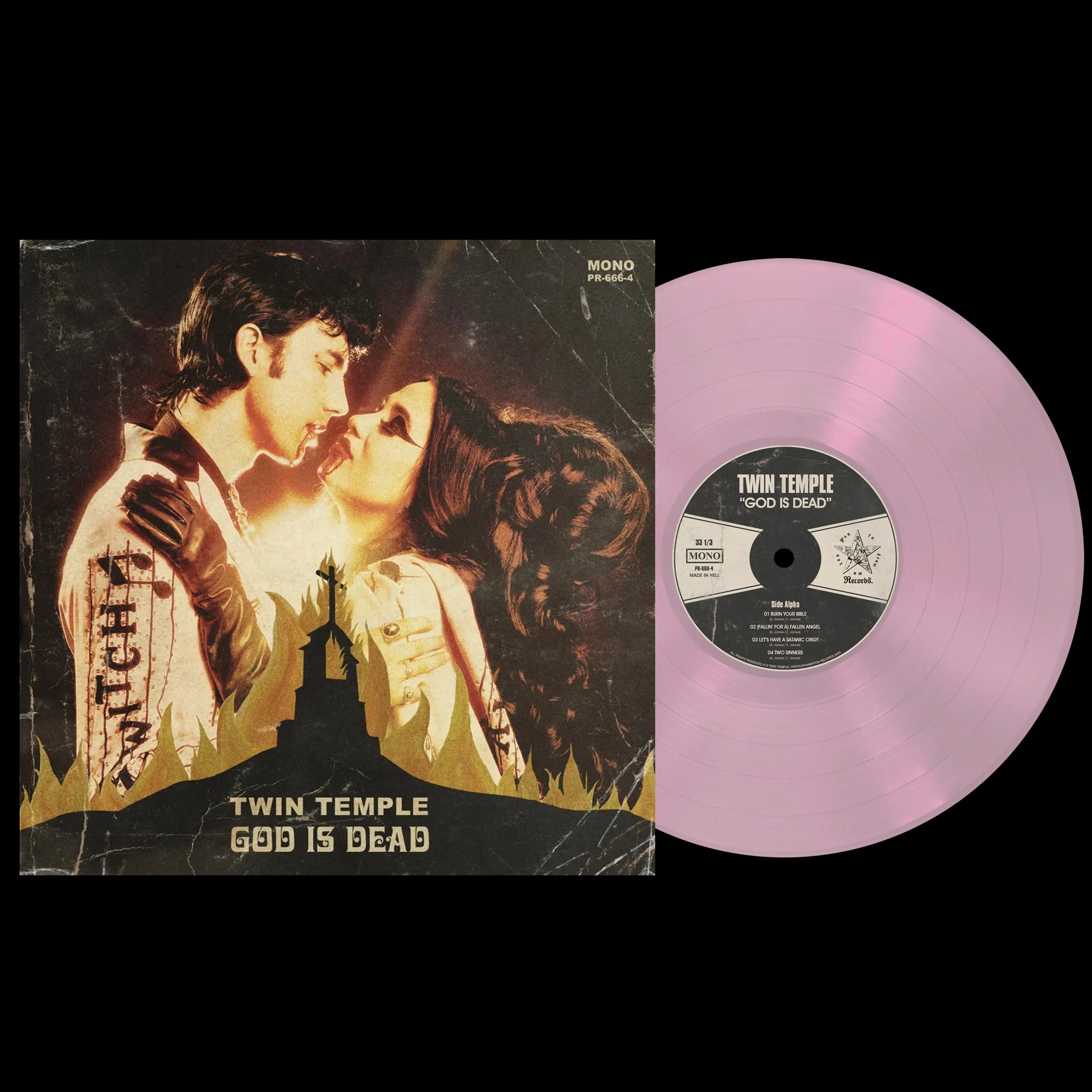PRE-ORDER: GOD IS DEAD - "JAYNE" TRANSLUCENT PINK