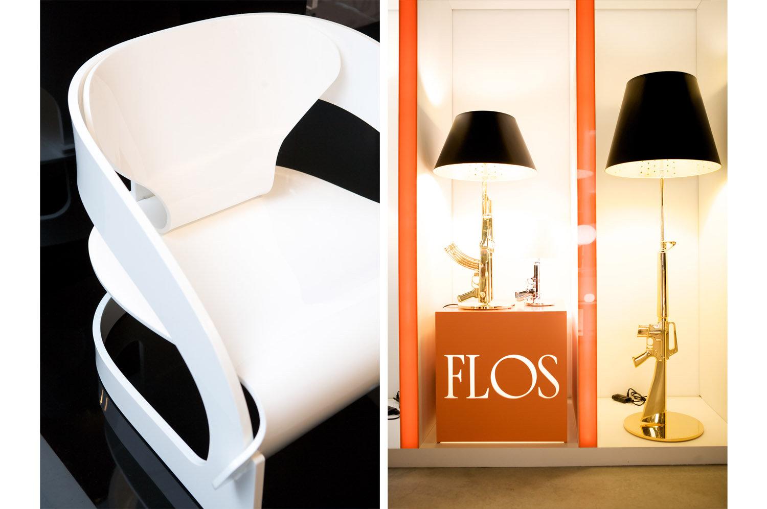  Furniture, Design, Kartell, White Chair, Flos, Lamps, Event Photography by Brooke Slezak and Sam Hollenshead 