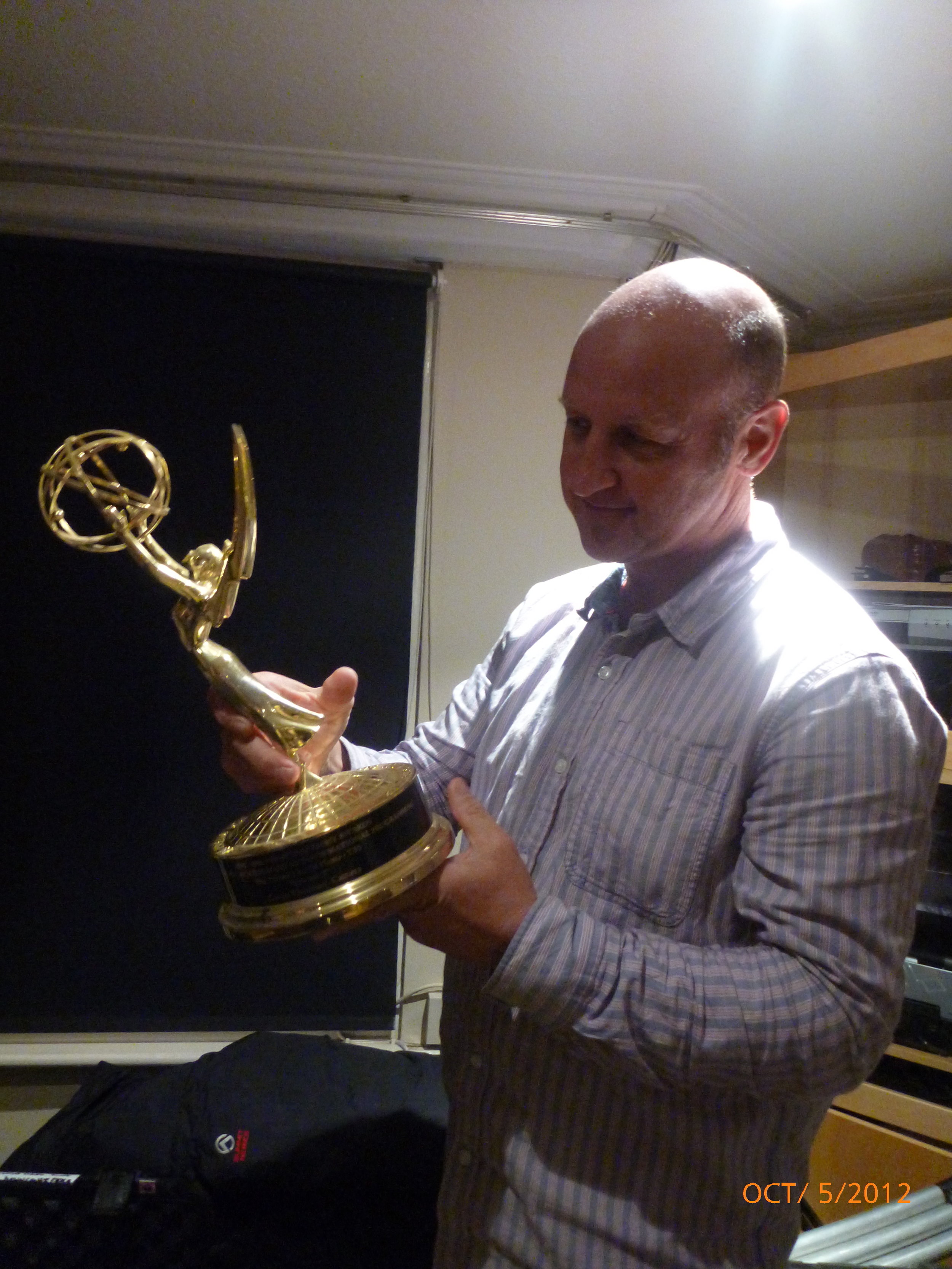 Gavin and one of his Emmy's