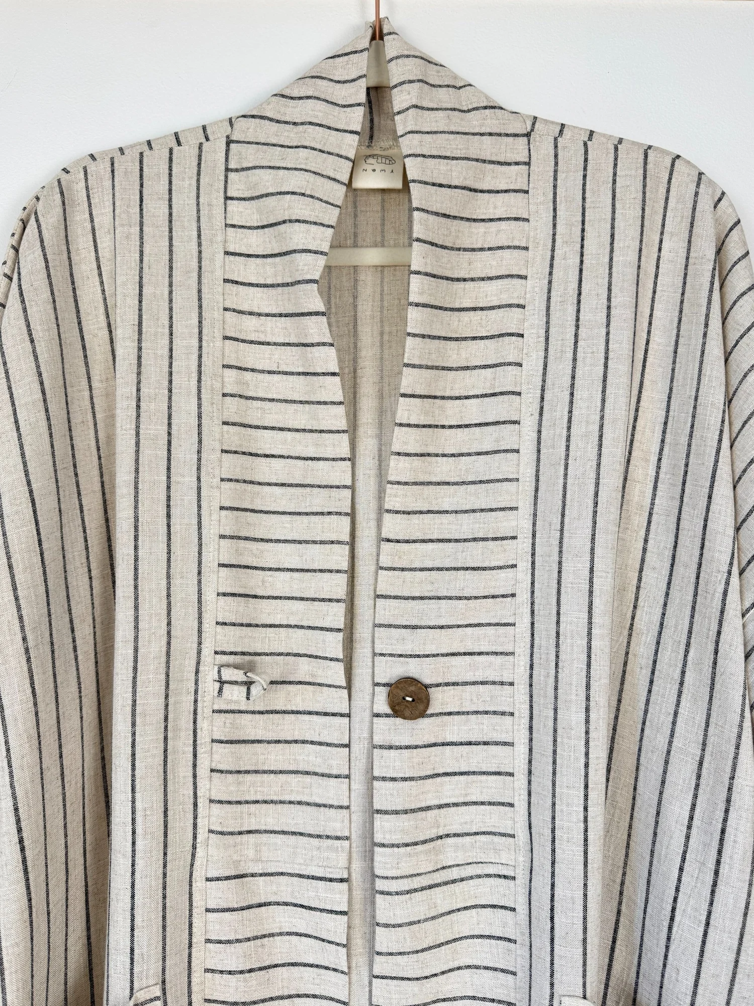 Ann Cropped Linen Jacket for Women | Made in Canada — Nomi Designs