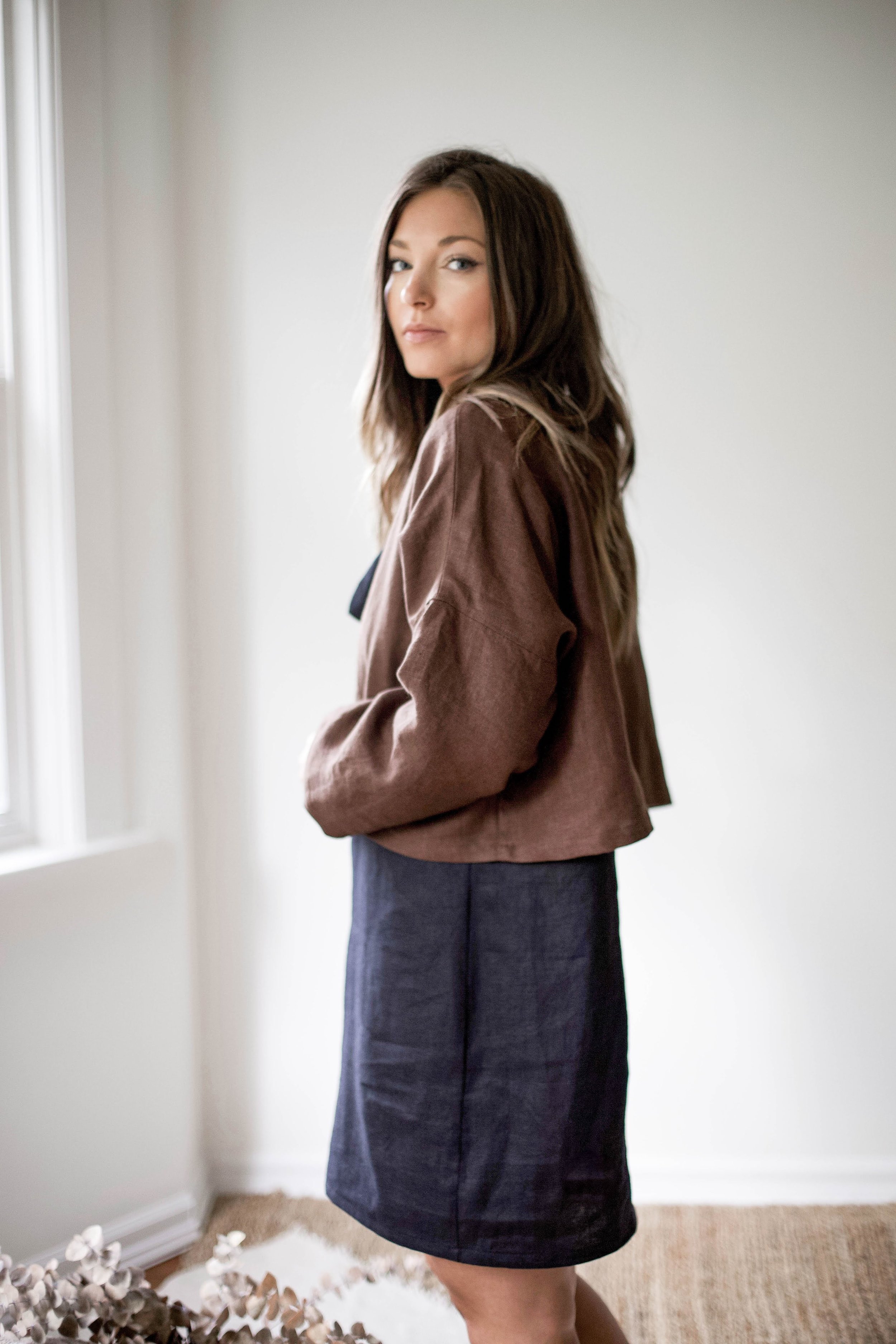 nomi-designs_ann-jacket_chocolate-colored-natural-linen-jacket_side_paired-with-hayley-mini-linen-dress.jpg