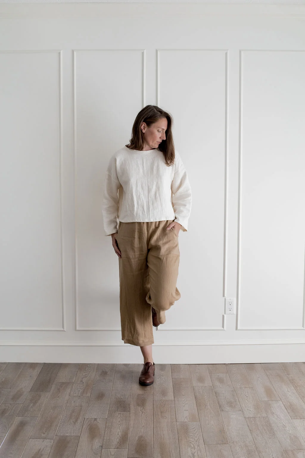 Jean Capri Pants - Camel