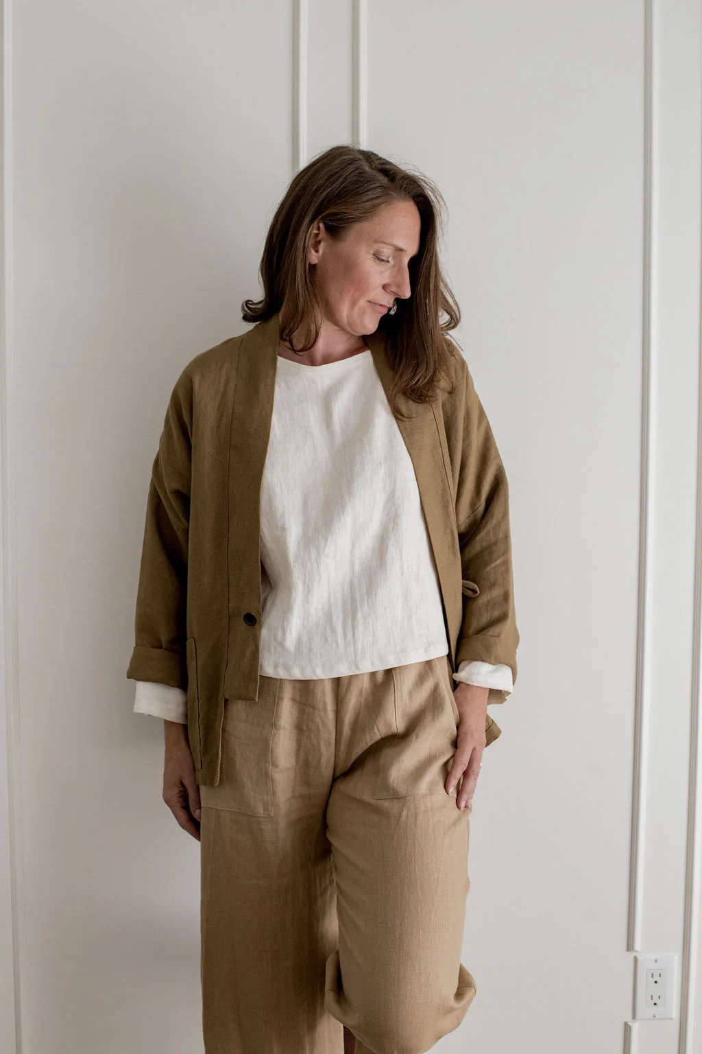 Jean Capri Pants - Camel