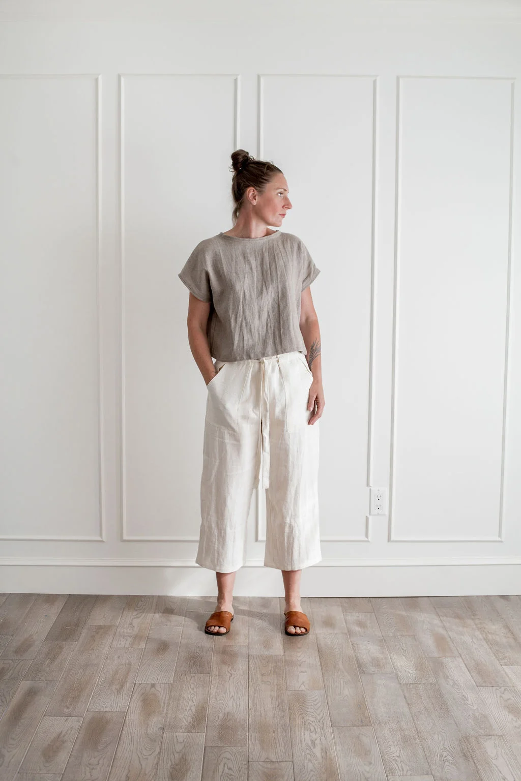 Alex Capri Pants - Ivory