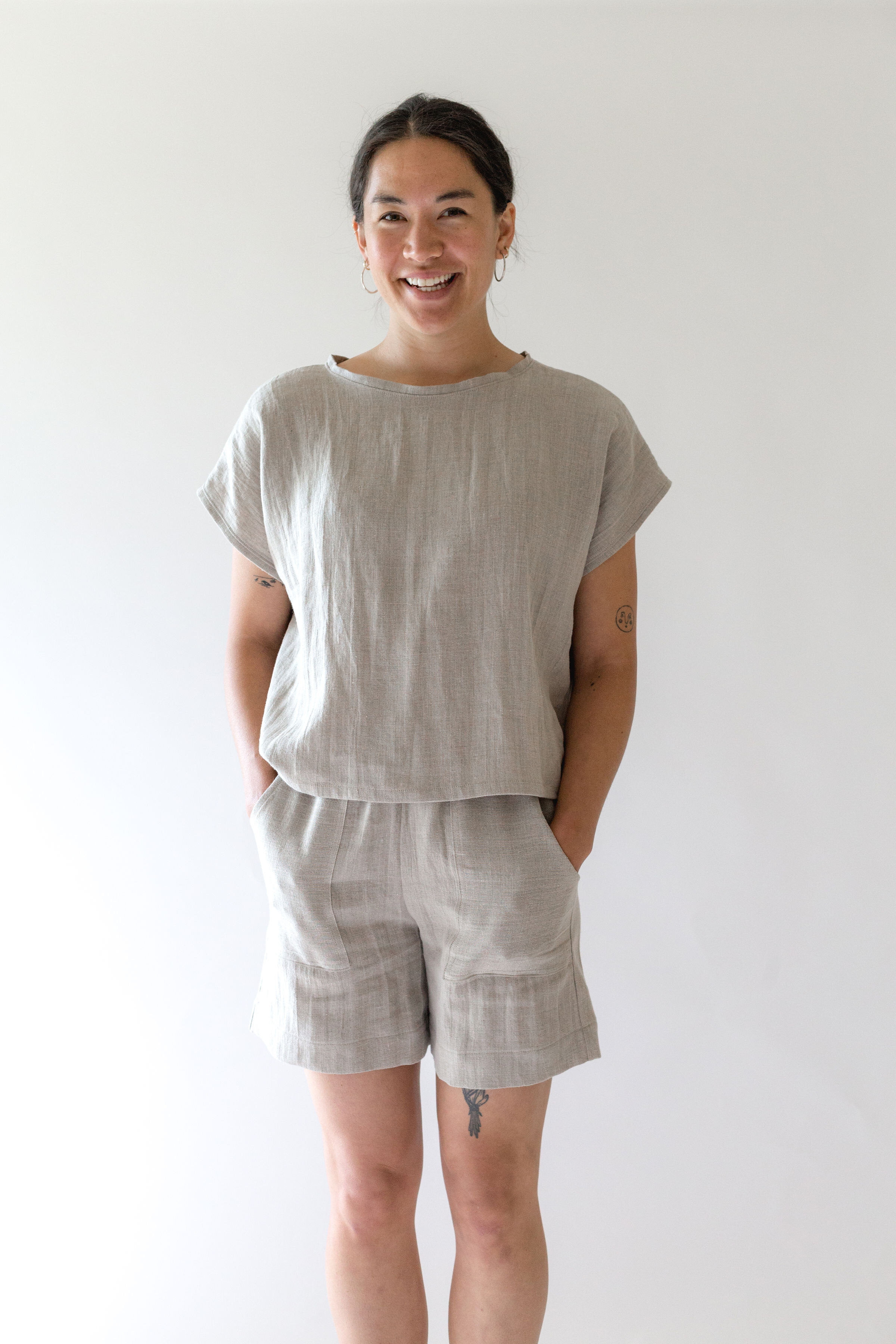 Stephanie shorts in Natural, Jessie top in Natural copy.jpg