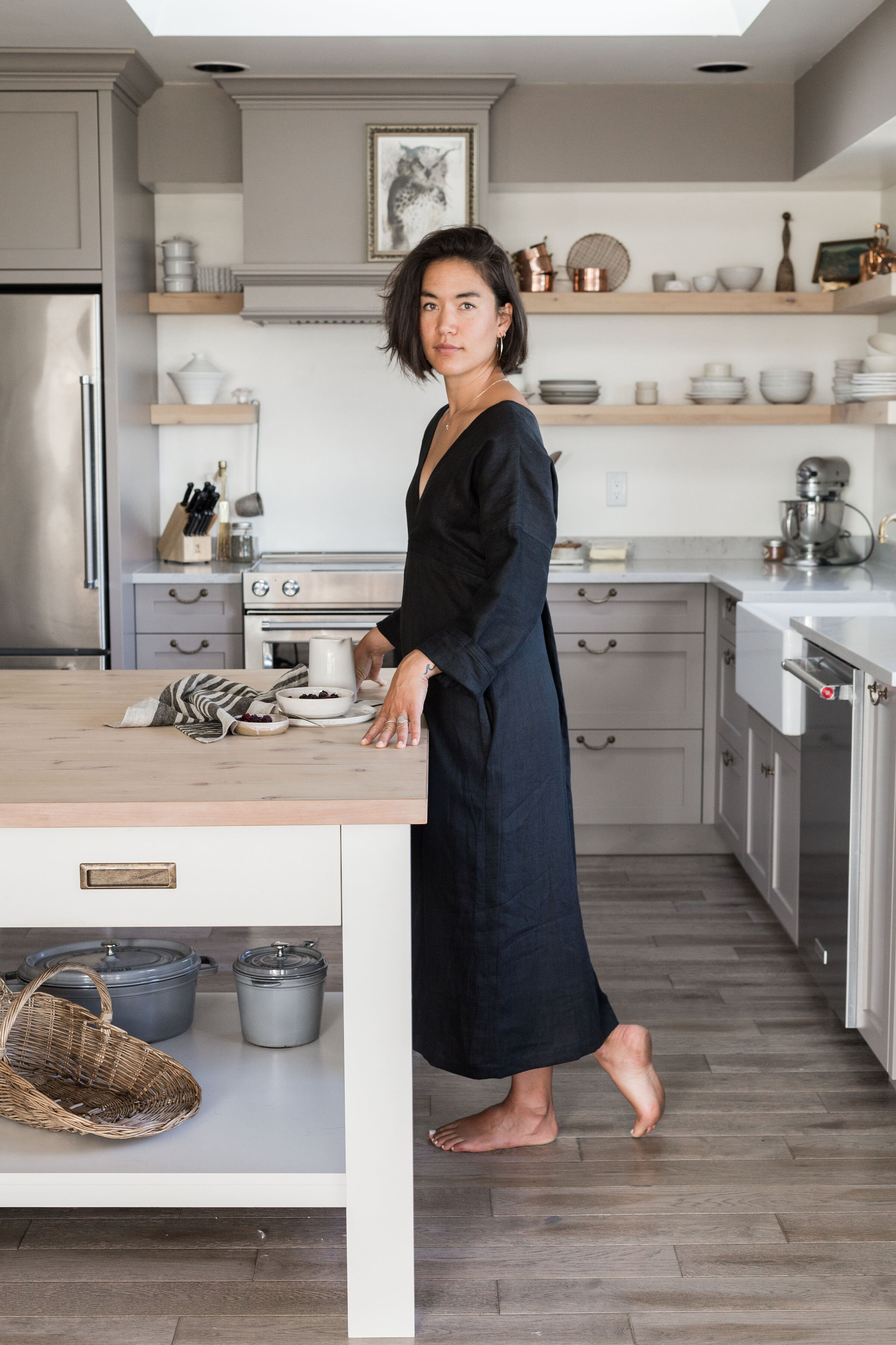 Nicole maxi dress long sleeves Black Kitchen .jpg