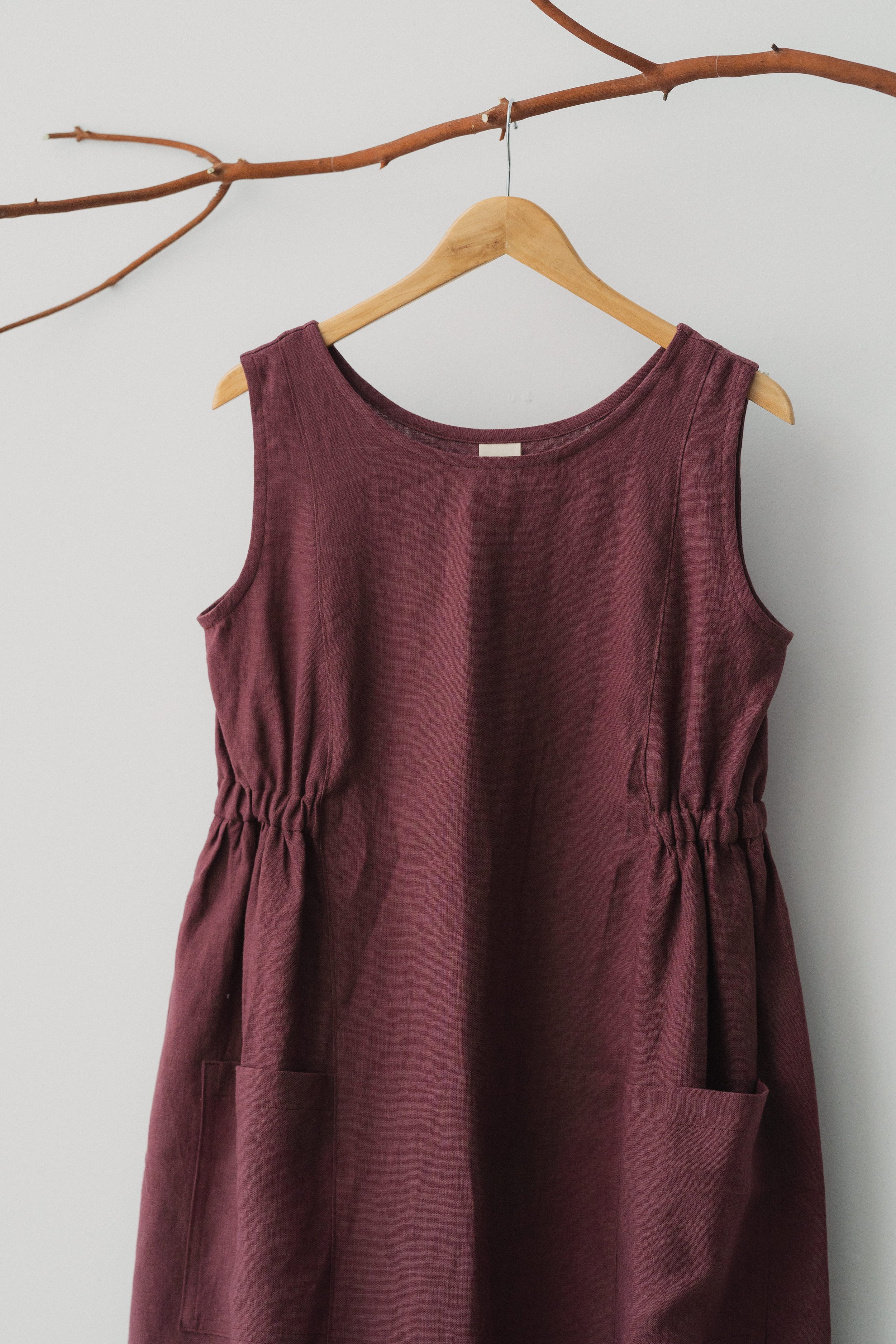 Linen Midi Dress | Roz Linen Dress | Linen Clothing — Nomi Designs