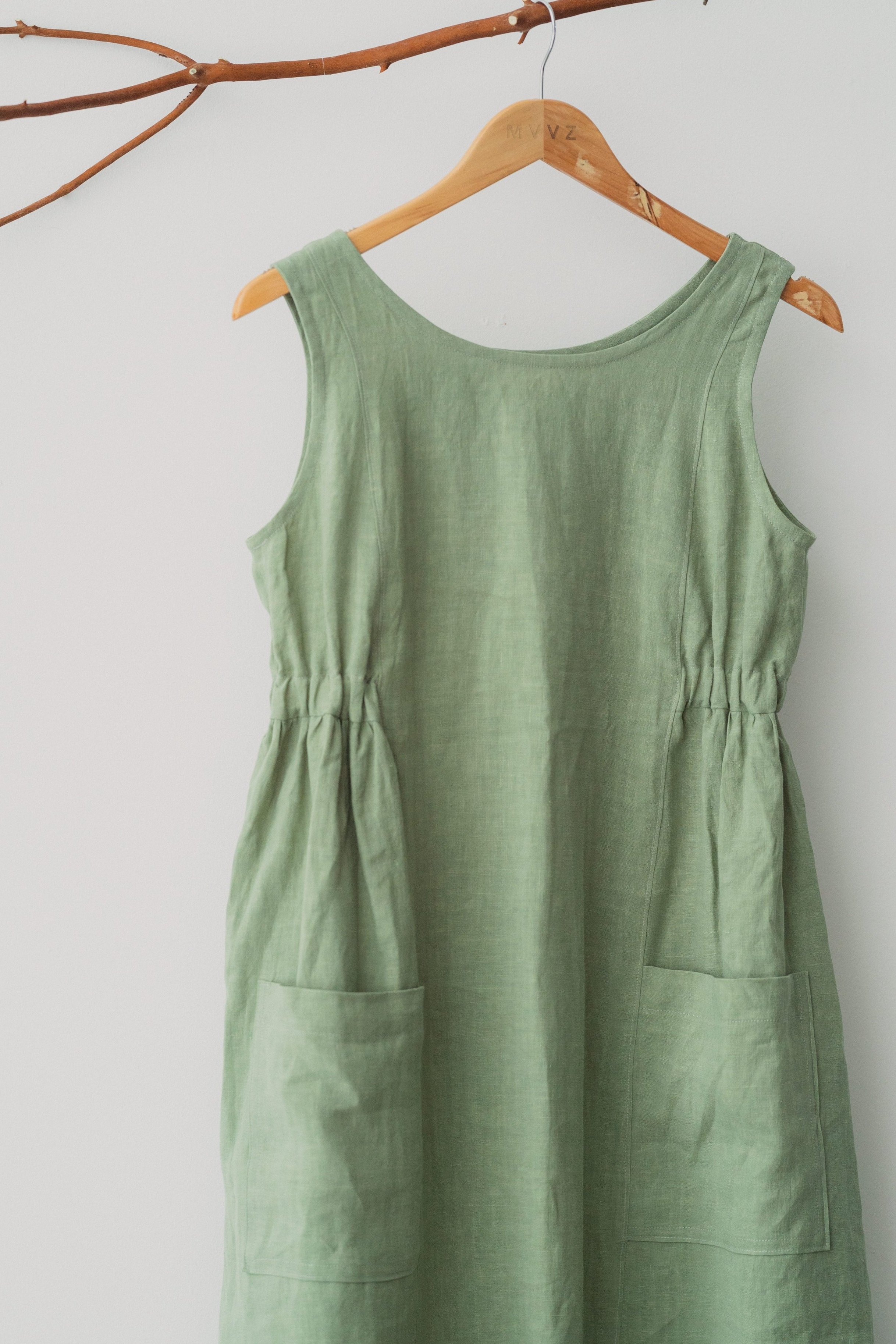 Linen Midi Dress | Roz Linen Dress | Linen Clothing — Nomi Designs