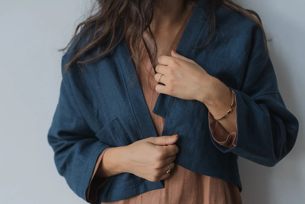 Women's Linen Coats & Linen Jackets | Linen Clothing — Nomi Designs