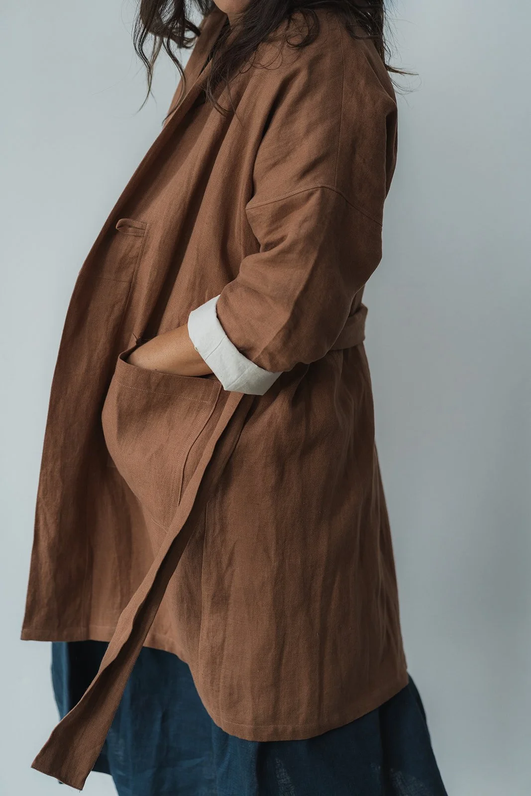 Noto Striped Linen Blazer main image 1
