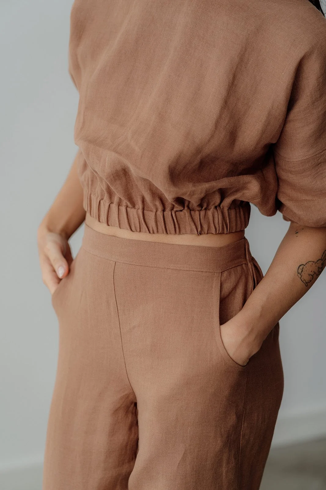 Linen Pants Capri Pants Linen Clothing Canada — Nomi Designs