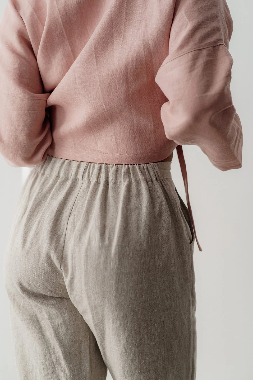 Linen Pants Capri Pants Linen Clothing Canada — Nomi Designs