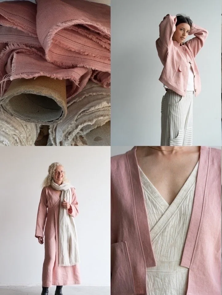 Our pink linen is almost sold out and will be discontinued next season.
This is the final opportunity to order any pieces in this colour before the remaining fabric is gone.