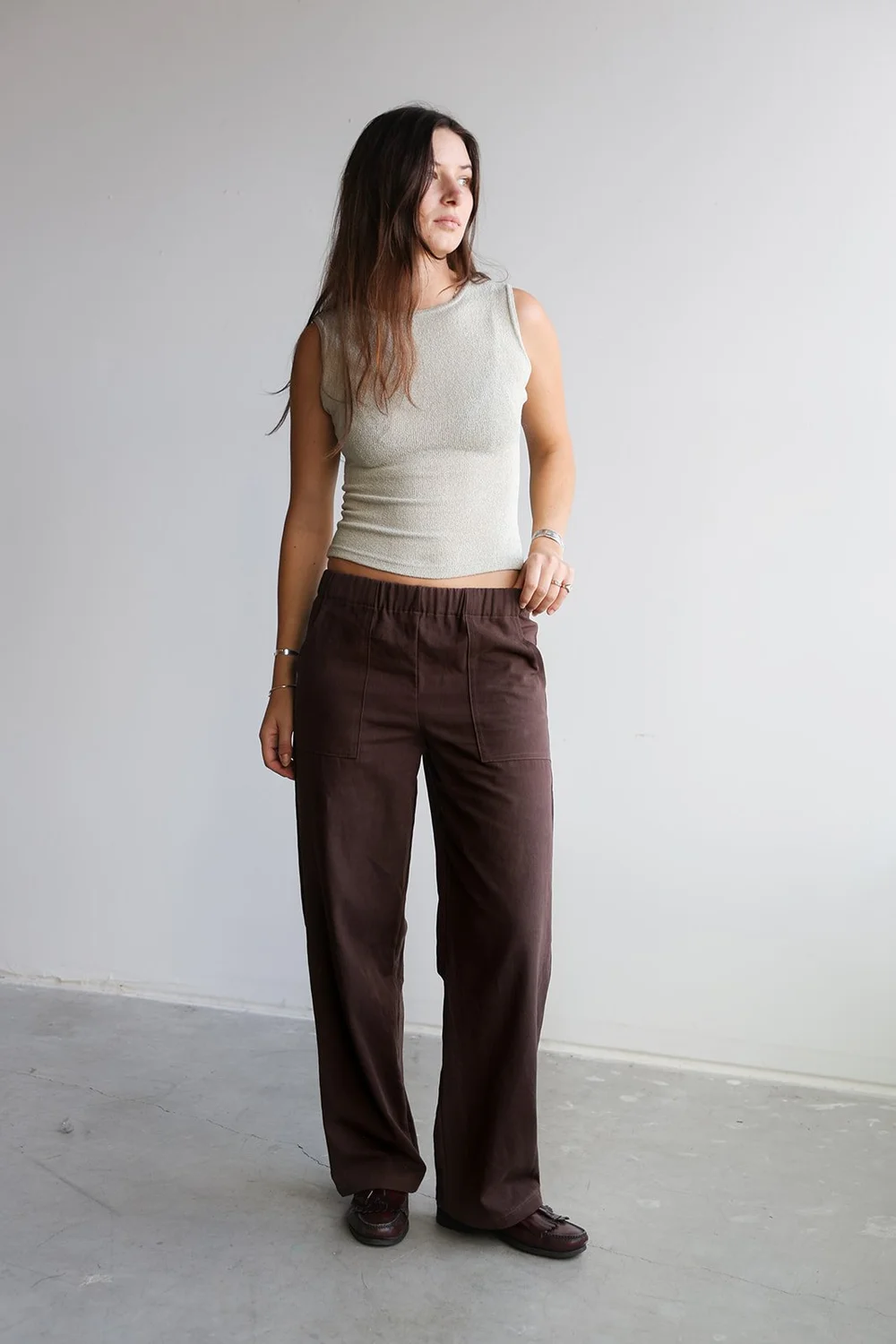 Lyndsey Cotton Canvas Pants by Nomi
