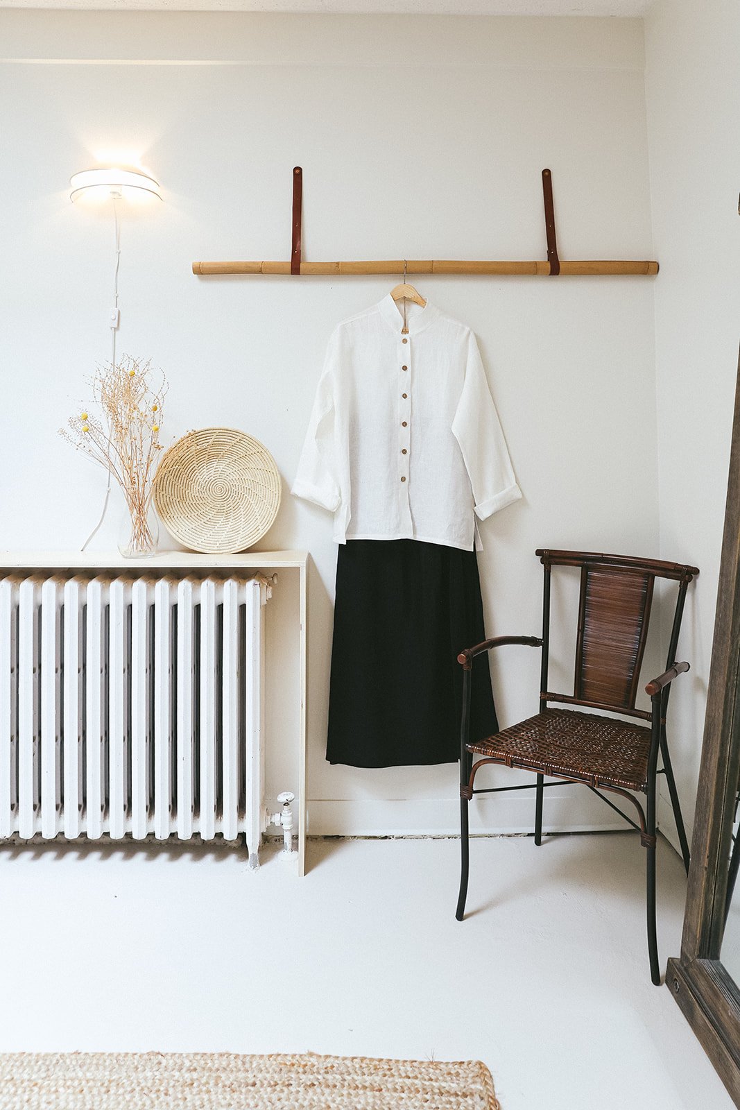 Nomi-designs-linen-shirt-ivory-linen-skirt-black.jpg