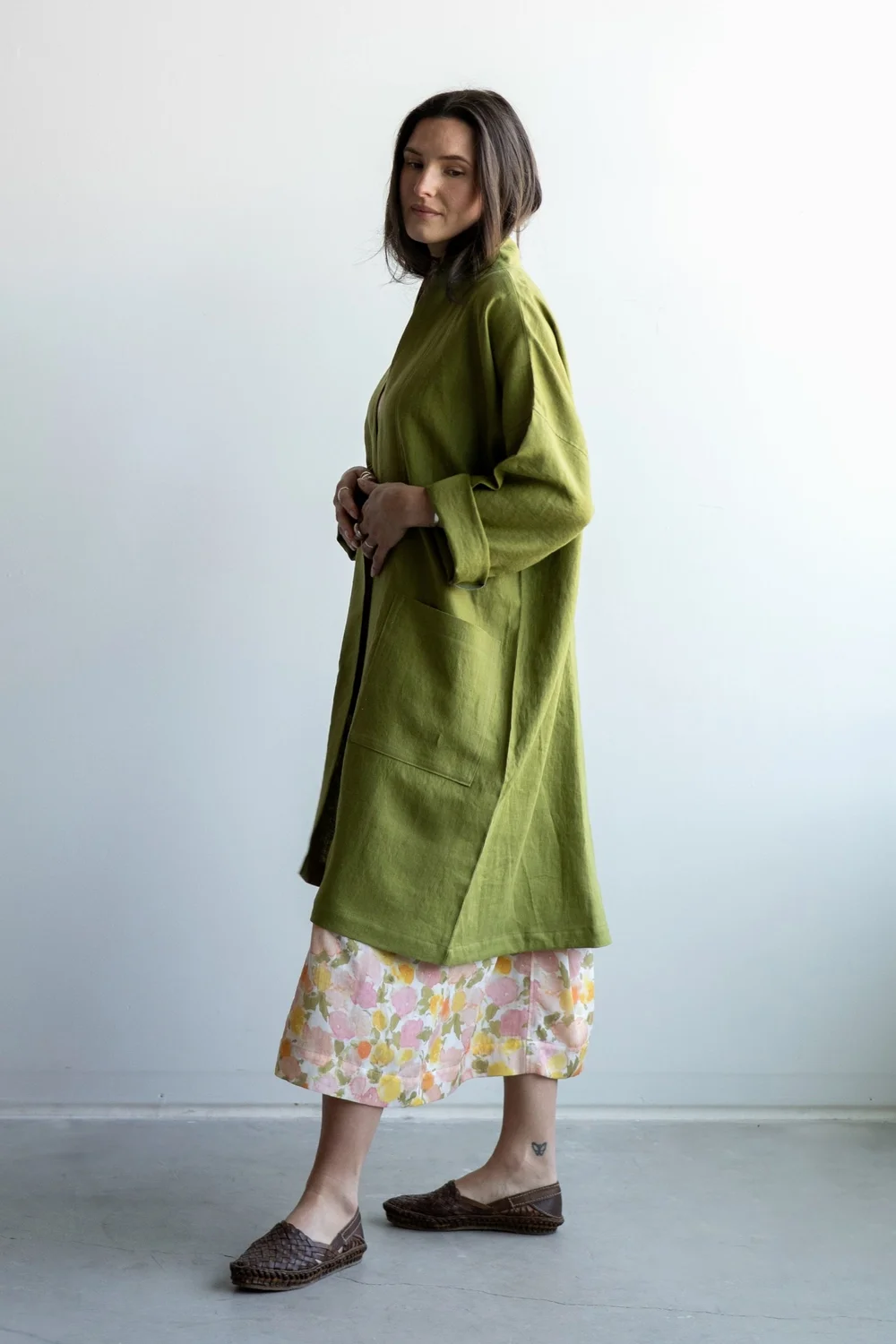 Belted Linen Blazer