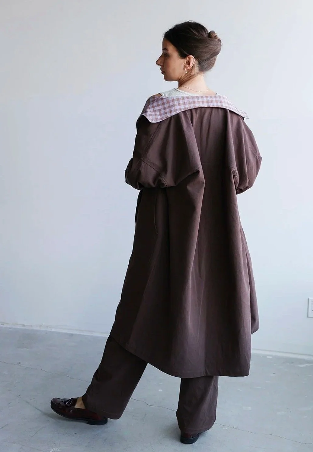 linen-canvas-brown-gingham-double-layer-coat-open-back.jpg