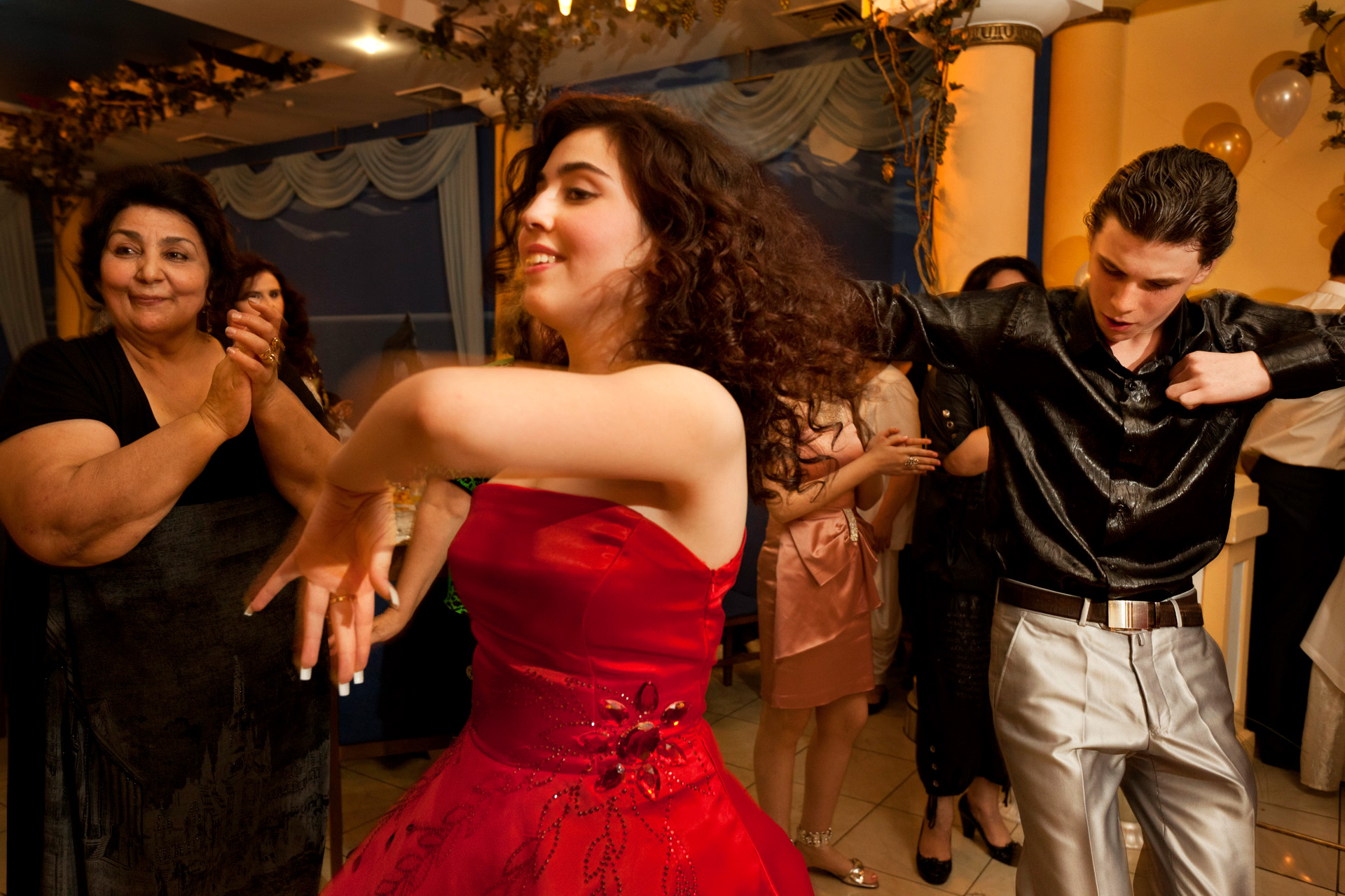  Much dancing and celebration accompany a traditional Tatar wedding.  Simferopol, Crimea  