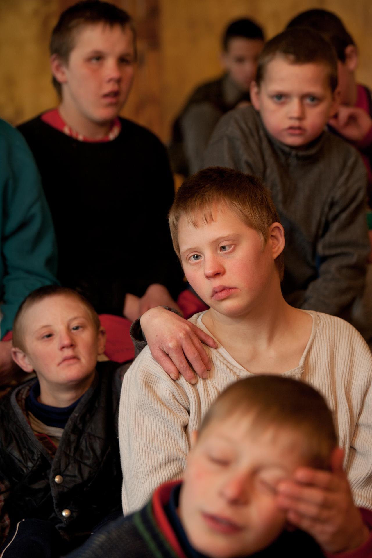  The Children’s’ Home in Vesnovo receives support from international aid organizations for the victims of Chernobyl to care for abandoned and orphaned children with mental and physical disabilities.  Vesnovo, Belarus  