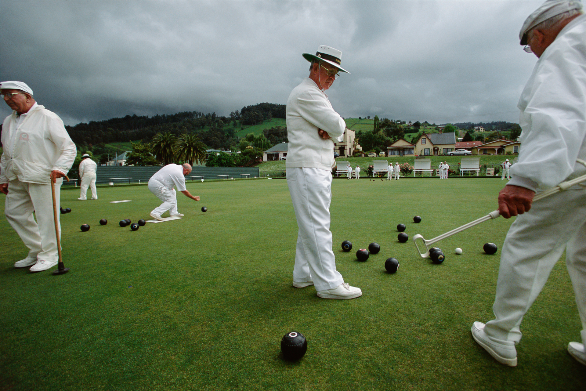  Bowls is one of the most popular sports for the elderly with many towns having clubs and grounds.  Franklin  