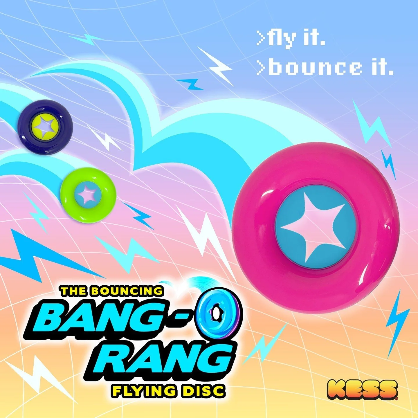 Watch out, this toy's got serious air time! 🥏 Bounce and fly with Bang-O-Rang! ⚡

#bangorang #flyingtoy #bouncingtoy #summertoy #summerfun #kidstoy #newtoys #flyingdisc #summerplay #toydesign #activeplay #kessplay
