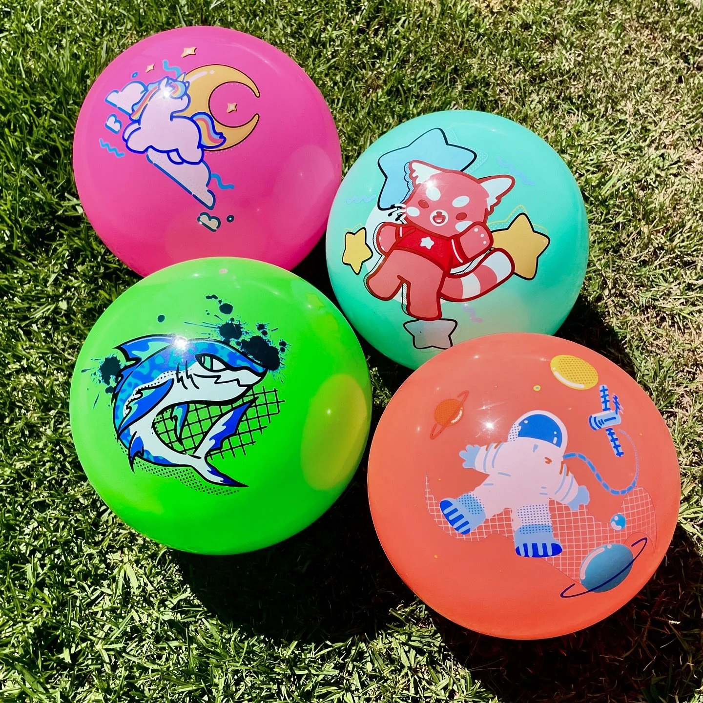 Check out our new playground ball character designs! 🦈 Perfect for summer play at the park! 🦄 Find your favorite design at a Party City near you! 🐱

#playgroundball #ballcharacterdesign #kidstoys #summertoys #summerfun #kessplay
