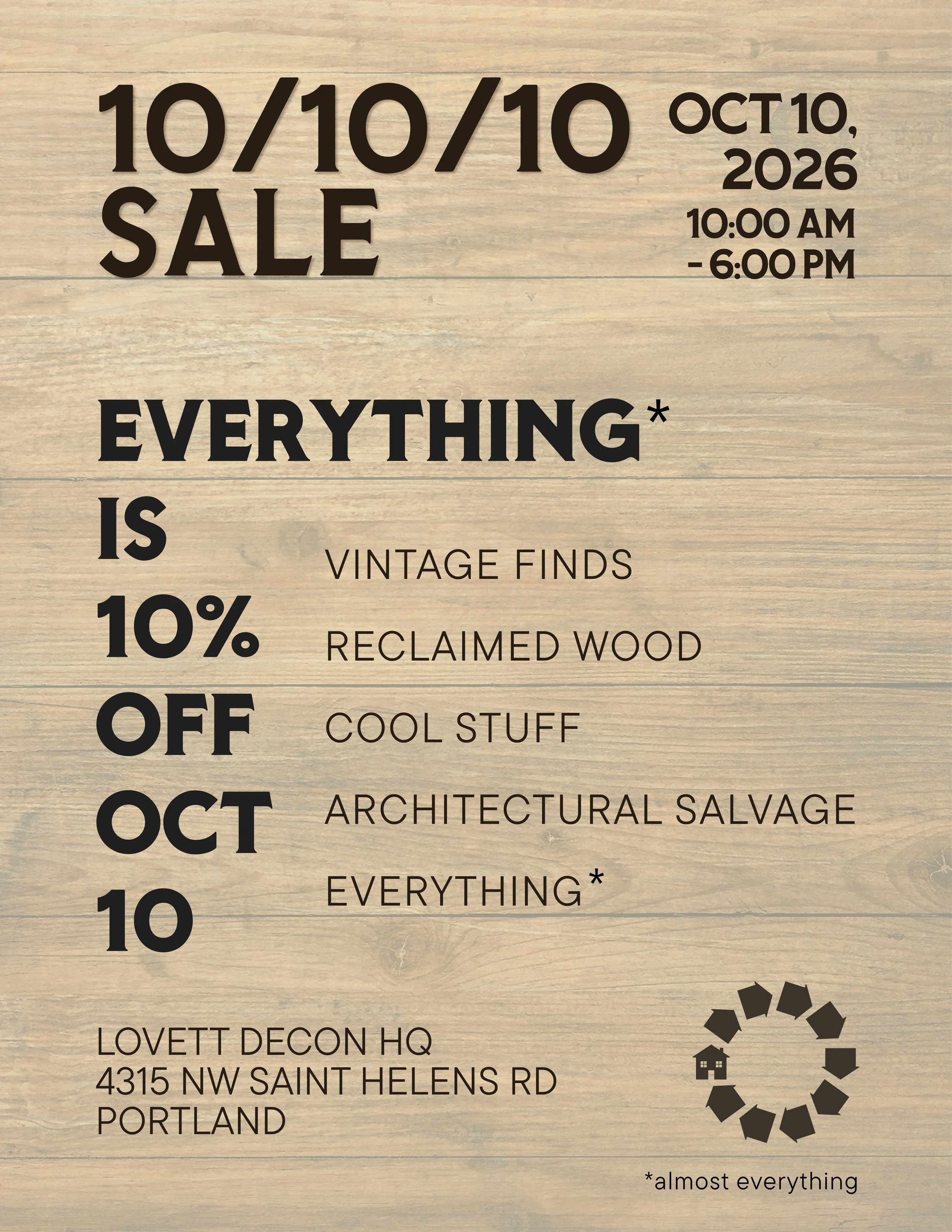10 10 10 Sale