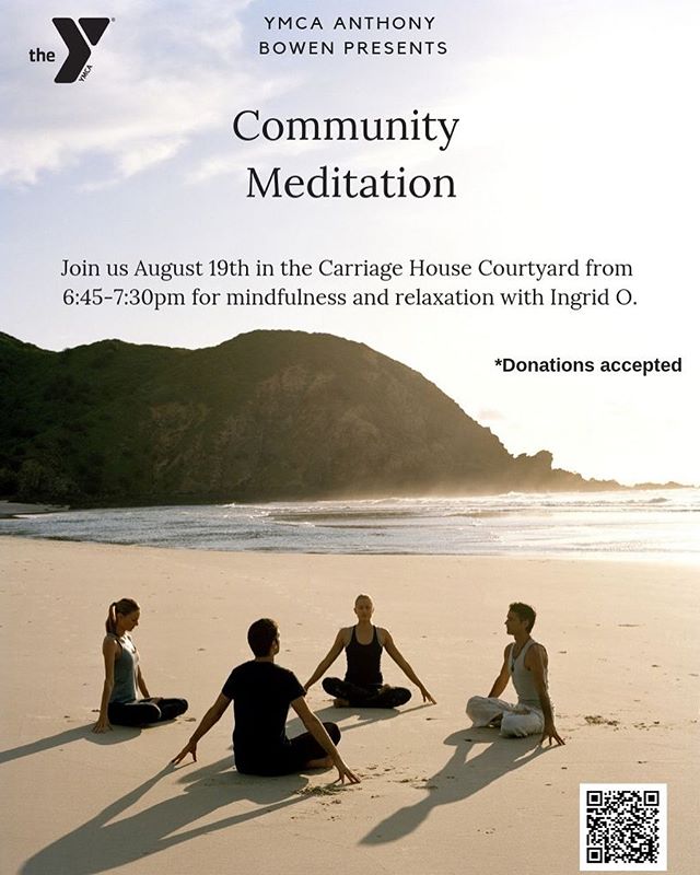 Hey y&rsquo;all! Join me tomorrow @ymcabowen for #meditationmonday - 645 in front of the carriage house! All are welcome, no membership or experience necessary #ommmmonday  #zen #mindfulness