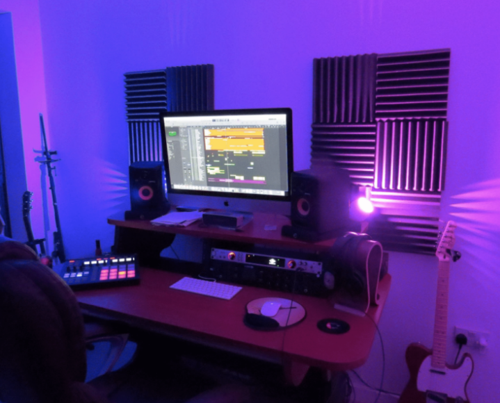 Aubrey's impressive home studio setup - very cool!