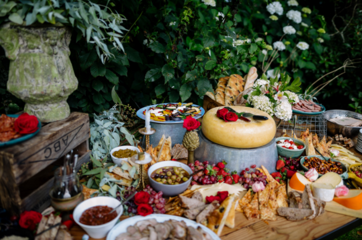 Our grazing table captured by The Official Photographers