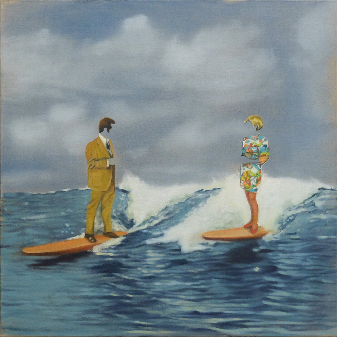 Métaphore nautique. Oil on canvas. 60 x 60 cm. 2021