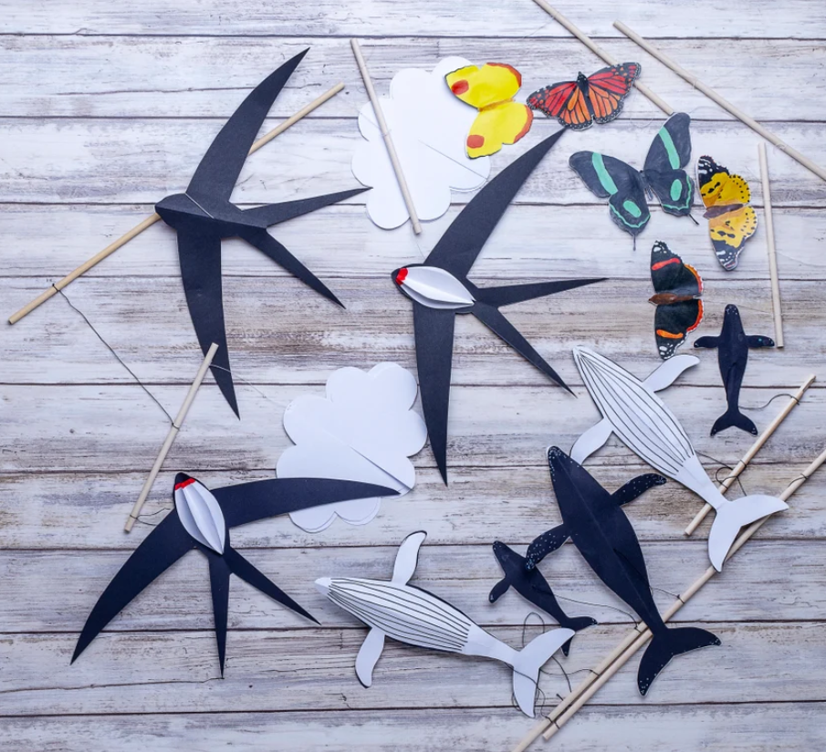 DIY paper mobiles from Montessori Edited