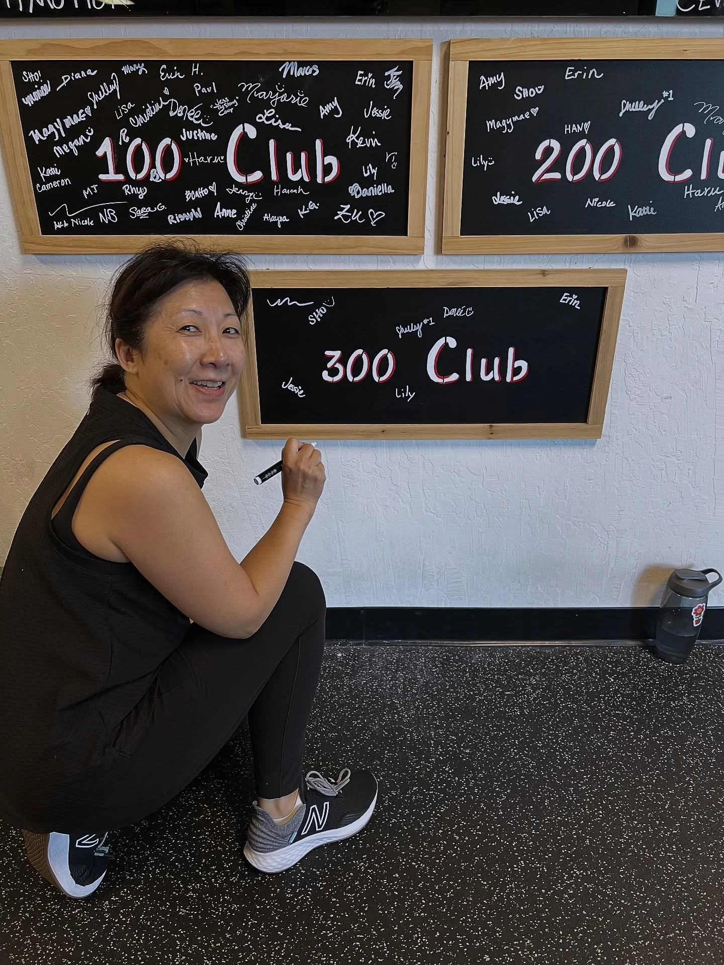 Lily: “Hey Chris, I’m I close to 300?”
Chris: “Heck yes you are, you’ve hit it!” 
Congratulations, Lily, on accomplishing one of your big goals! From 5:30 a.m. to 9 a.m. to 7 a.m., your consistency and dedication