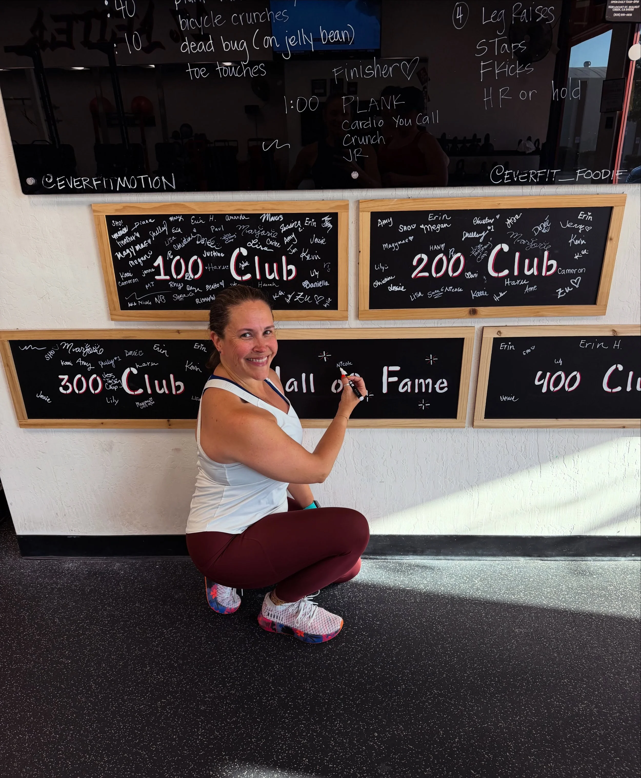 A very special congratulations to Nicole, the first member to earn a spot on our Hall of Fame Board! 

For over a decade, Nicole has been a dedicated part of our community, consistently showing up and making her health a top priority. From day one, w
